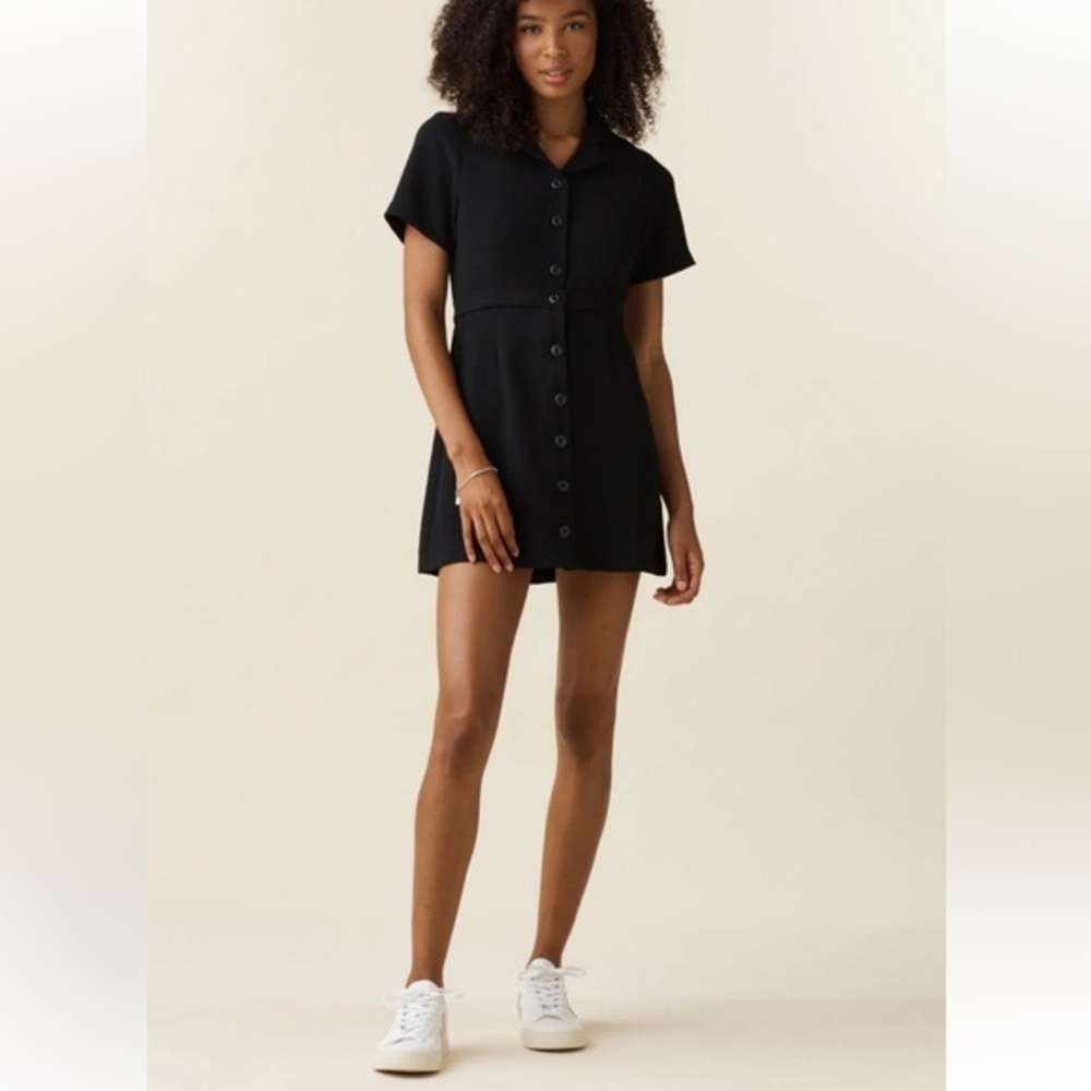 VETTA The Notch Collar Two Piece Dress Convertible Black‎ Dress Size 0
